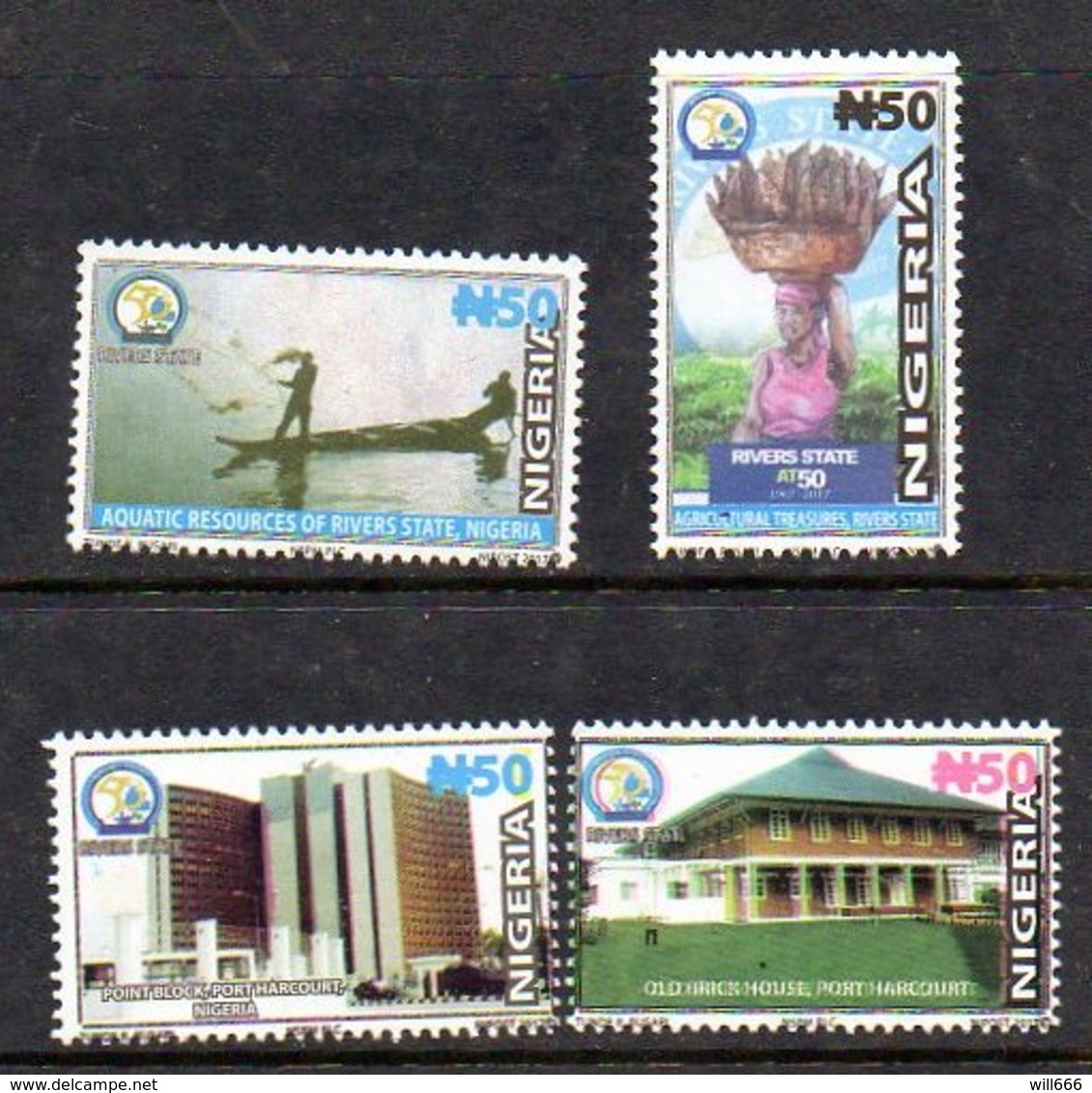 2018  NIGERIA - Fishing, Architecture - Nigeria (1961-...)