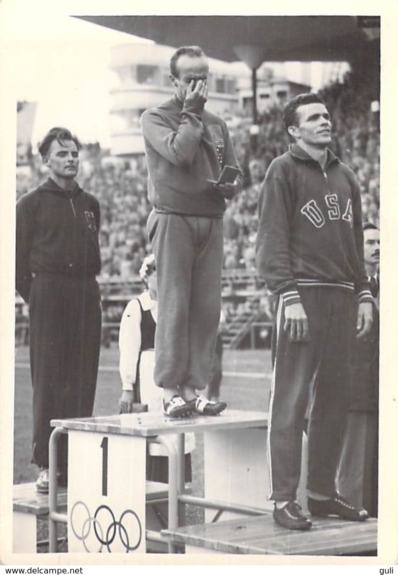 SPORT Photo Véritable Joseph BARTHEL- Robert Mc MILLEN -Werner LUEG  1 500 M  Athlétisme Jeux Olympiques HELSINKI 1952 - Sports