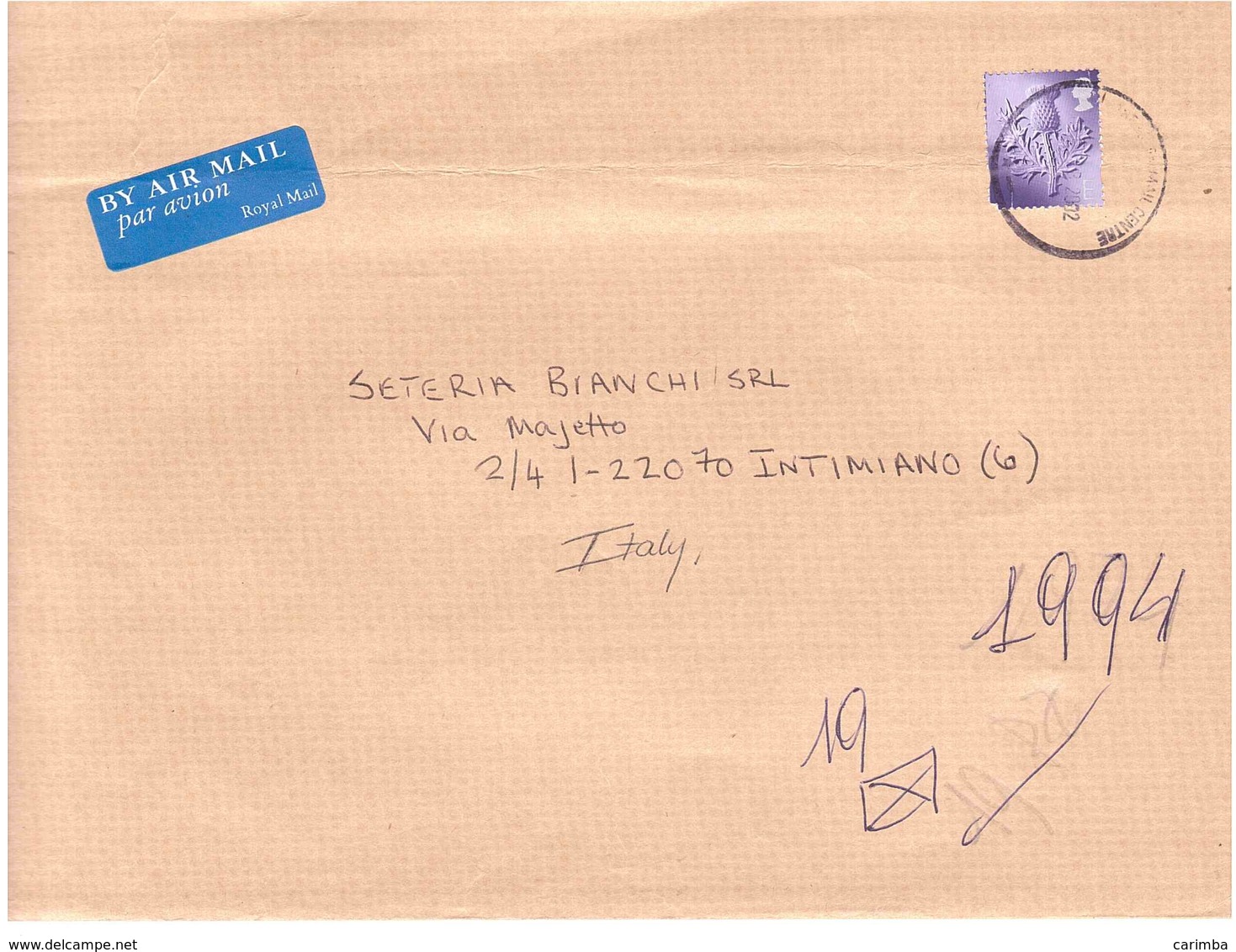 LETTERA X ITALY - Storia Postale