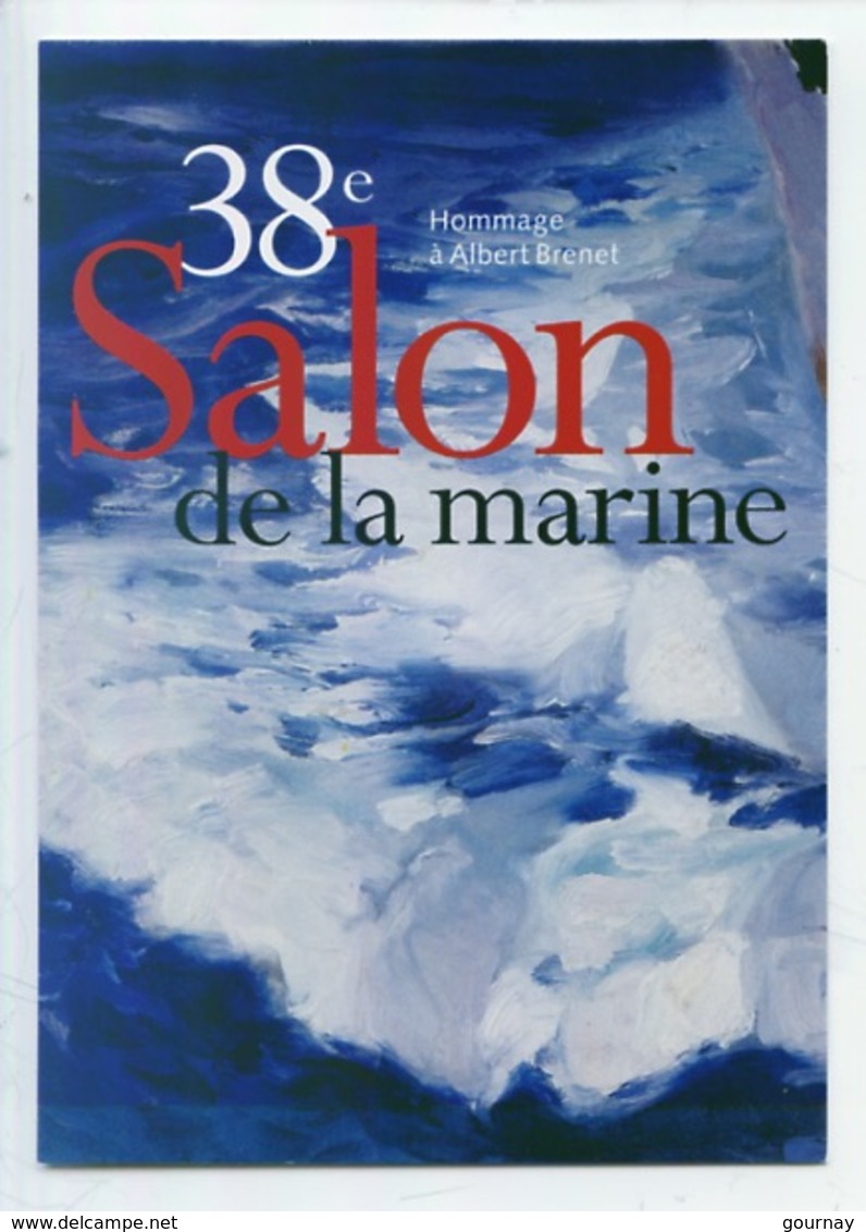 Albert Brenet (hommage) "Le Bonchamps En Mer, Vague D'étrave" Détail (vers 1930) Peintre De La Marine (cp Vierge) - Peintures & Tableaux
