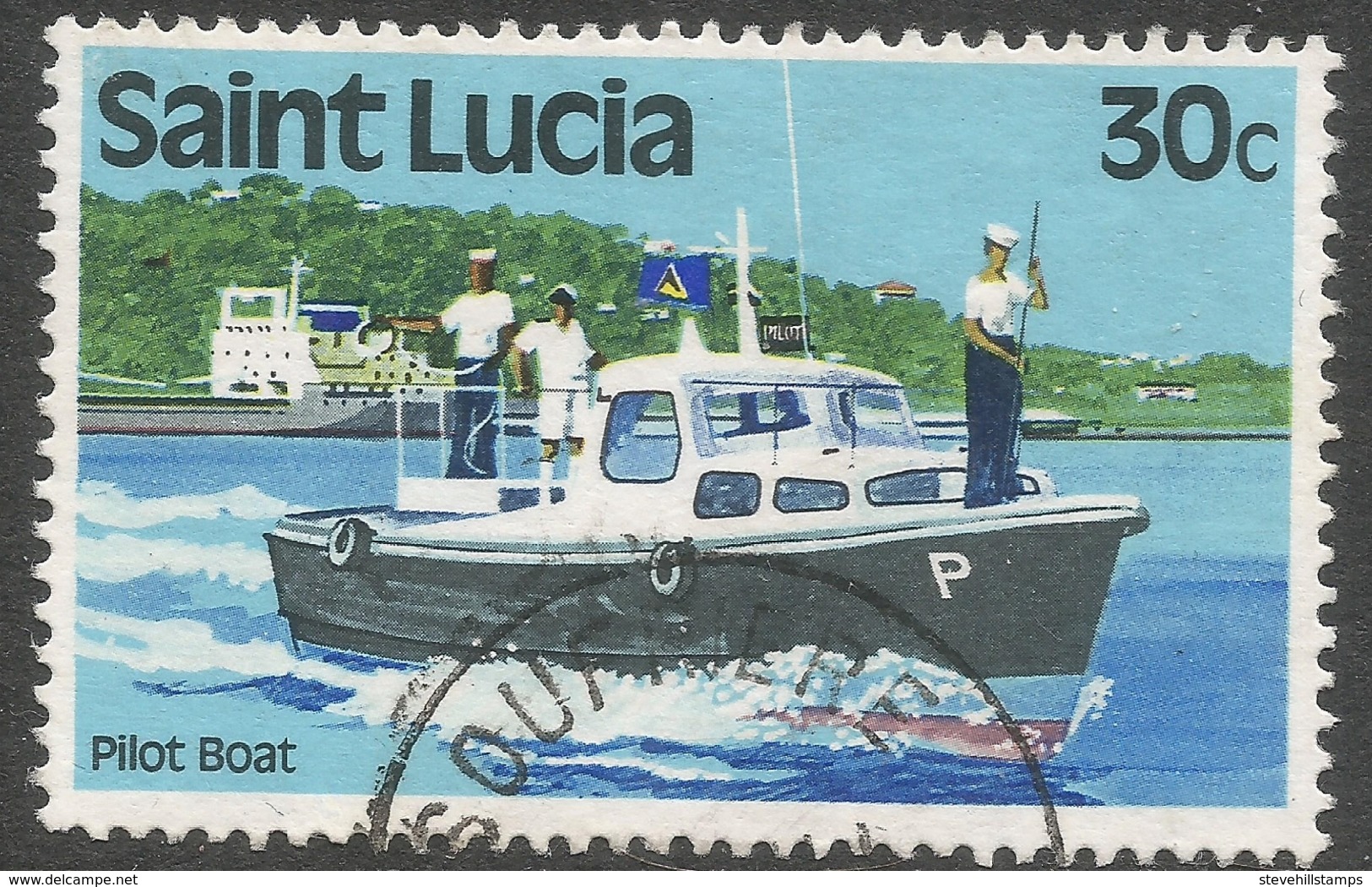 St Lucia. 1980 Transport. 30c Used. SG 542 - St.Lucia (1979-...)