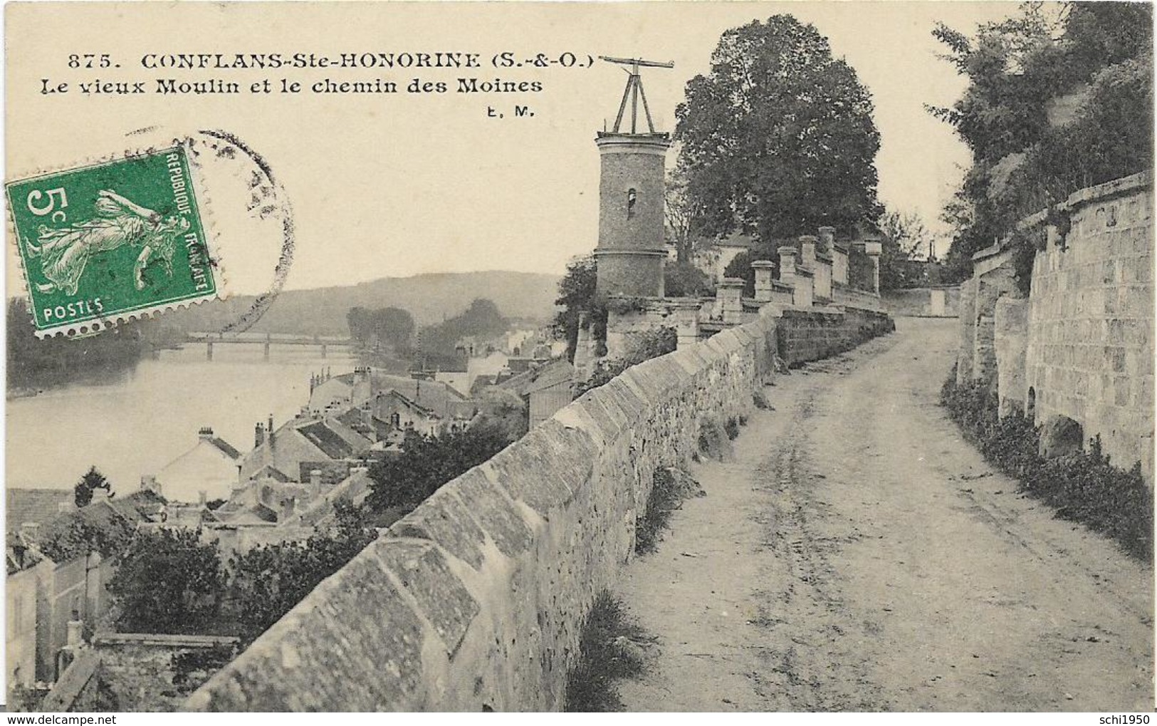 ~  JP   ~  78  ~  CONFLANS SAINT HONORINE   ~      Le Vieux Moulin  Et Le Chemin De Moines - Conflans Saint Honorine