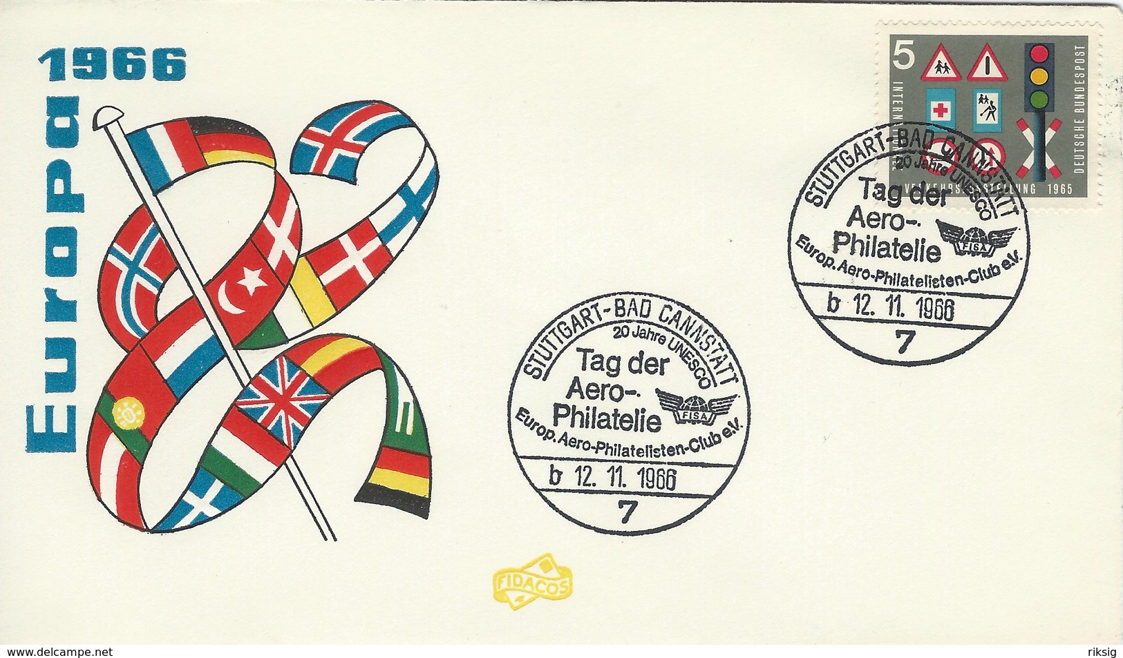 Tag Der Aero Philatelie 1966. Germany.   H-1588 - Stamp's Day