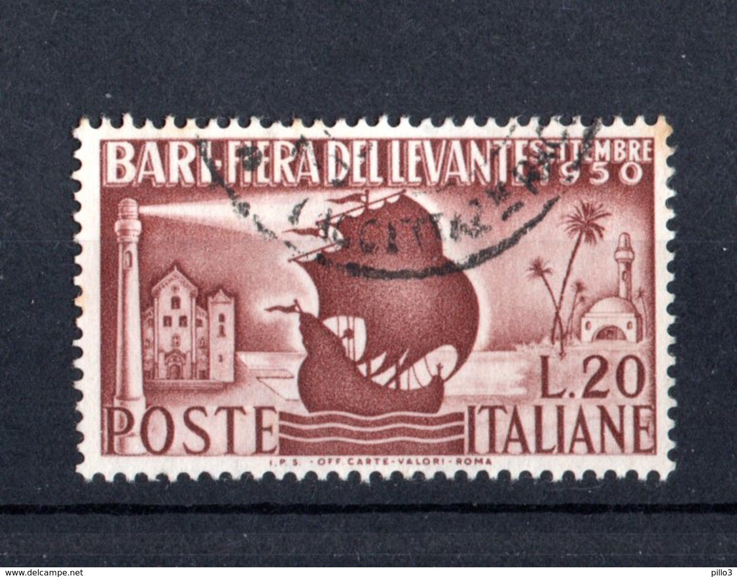 Italia :  14a Fiera Del Levante A Bari - Usato   Del  21.08.1950 - 1946-60: Usati