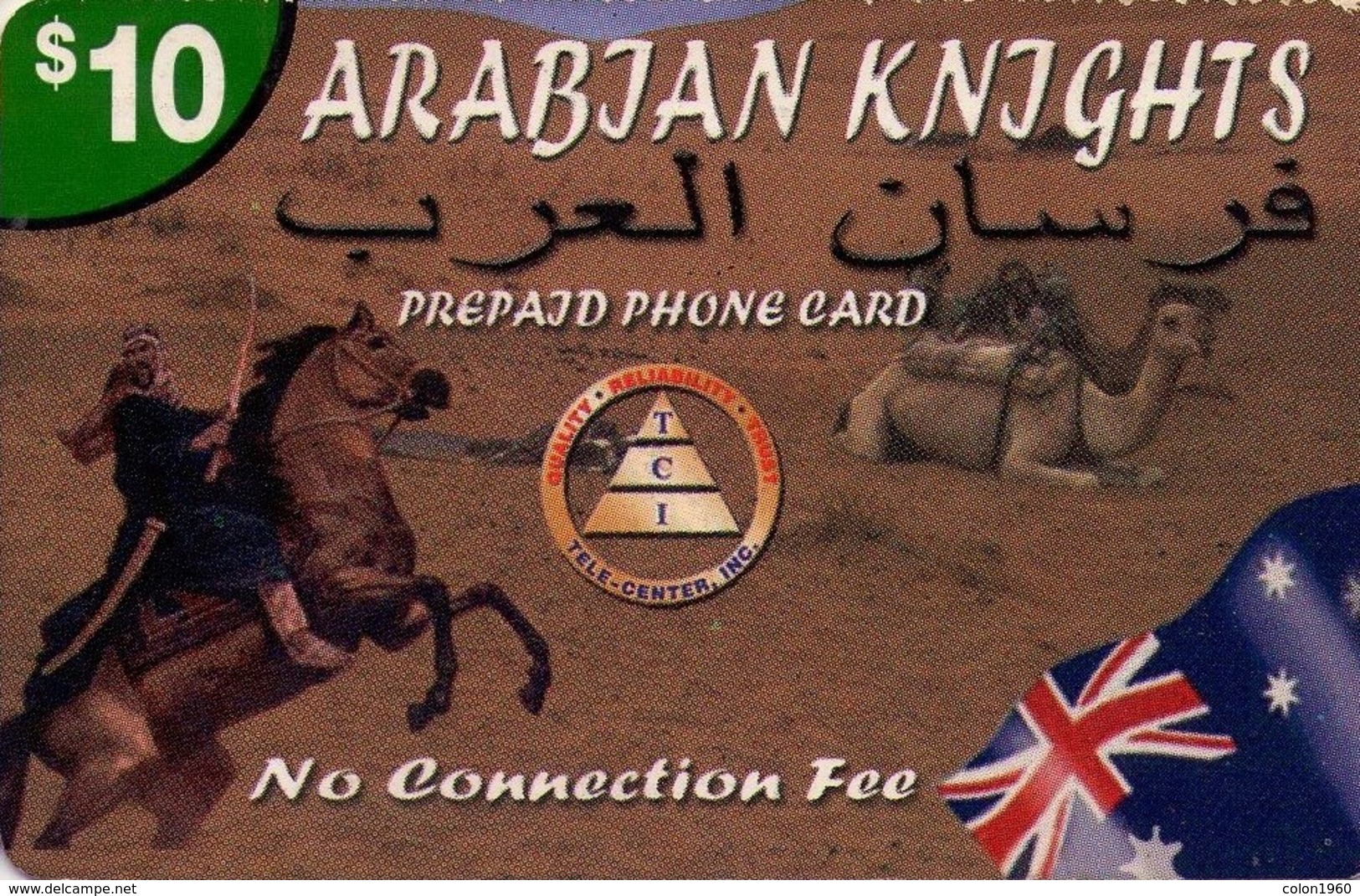 TARJETA TELEFONICA DE AUSTRALIA. Arabian Knights. AUS-PRE-5117-2. (006) - Australia