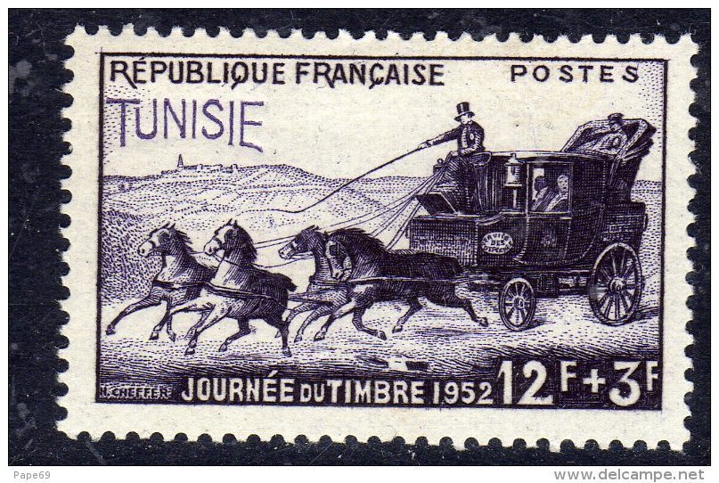 Tunisie N° 353  XX  Journée Du Timbre  Sans  Charnière, TB - Unused Stamps