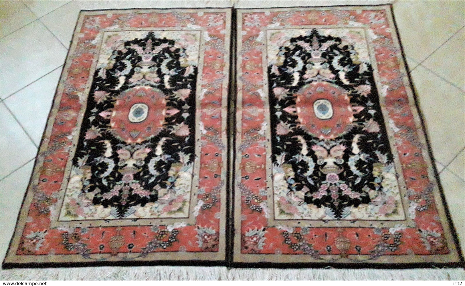 Persia - Iran - Tappeto Persiano Tabriz 60/70 Raj , Lana Kurk Misto Seta  Extra Fine ,in Coppia,Mixed Silk - Rugs, Carpets & Tapestry