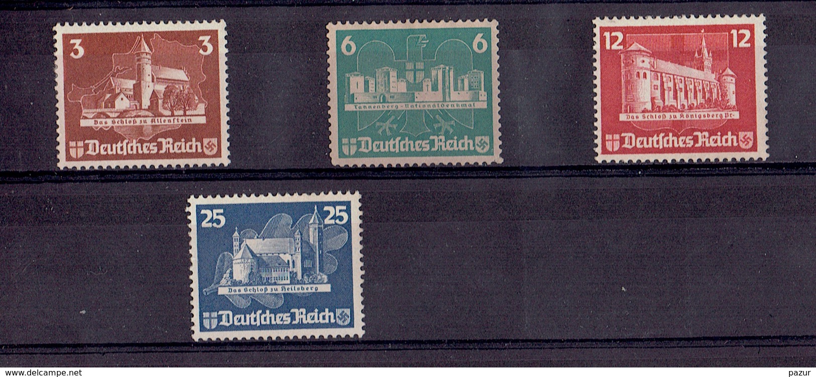 TP - ALLEMAGNE - De 1935 - N° 535 à 538 NSG - Neufs