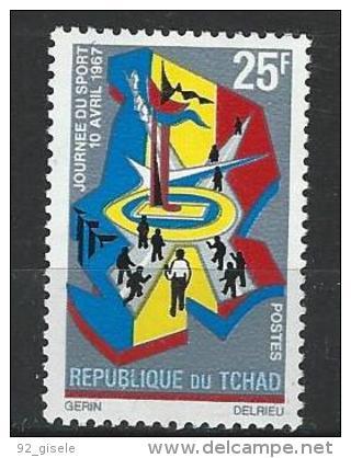 Tchad YT 136 " Journée Du Sport " 1967 Neuf** - Tchad (1960-...)