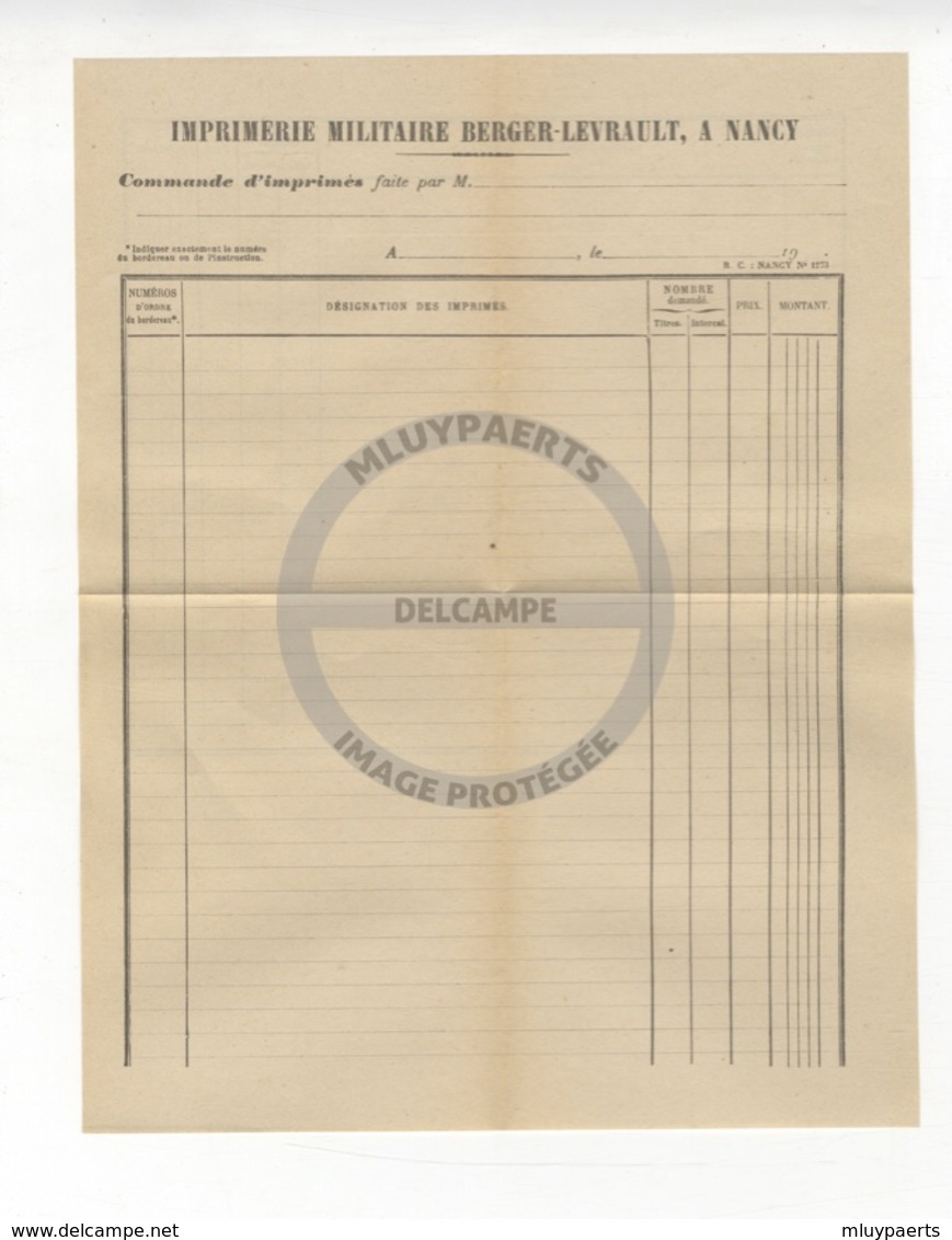 /!\ 9906 - Catalogue De Cibles (Berger-Levrault 1931) - France