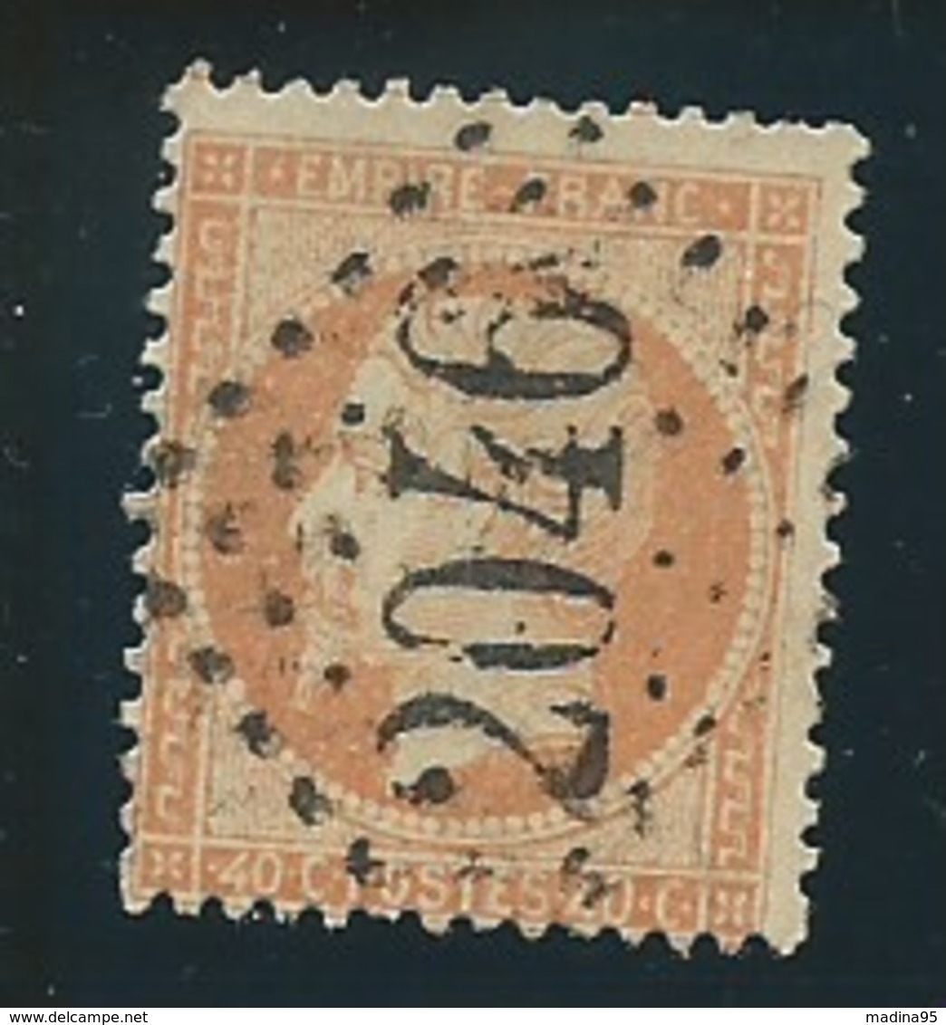 FRANCE: Obl., N° YT 23a, Orange Clair, TB - 1862 Napoleone III