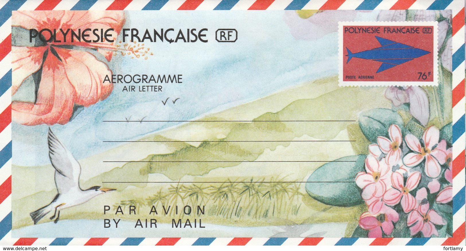 LOT 1532 POLYNESIE AEROGRAMME N°5-6-7-8-9 - Aérogrammes