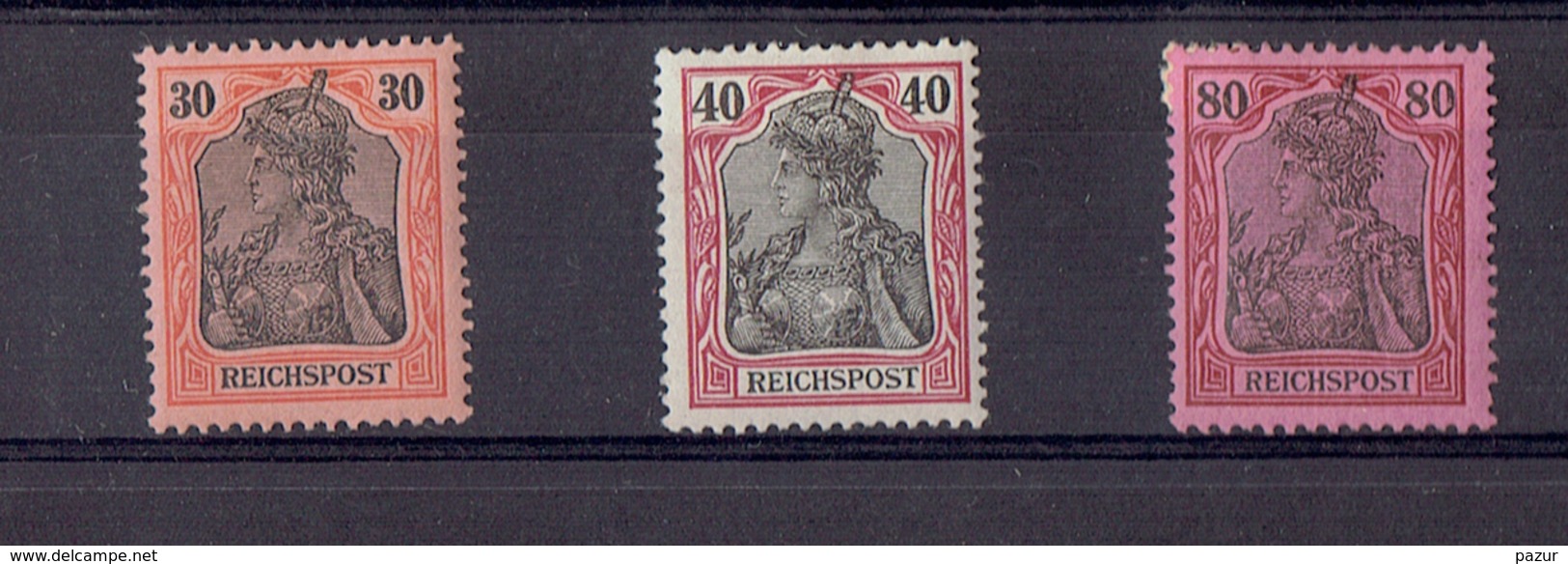 TP - ALLEMAGNE De 1900 - N° 57 - 58 - 60  X Neufs - TB - Neufs