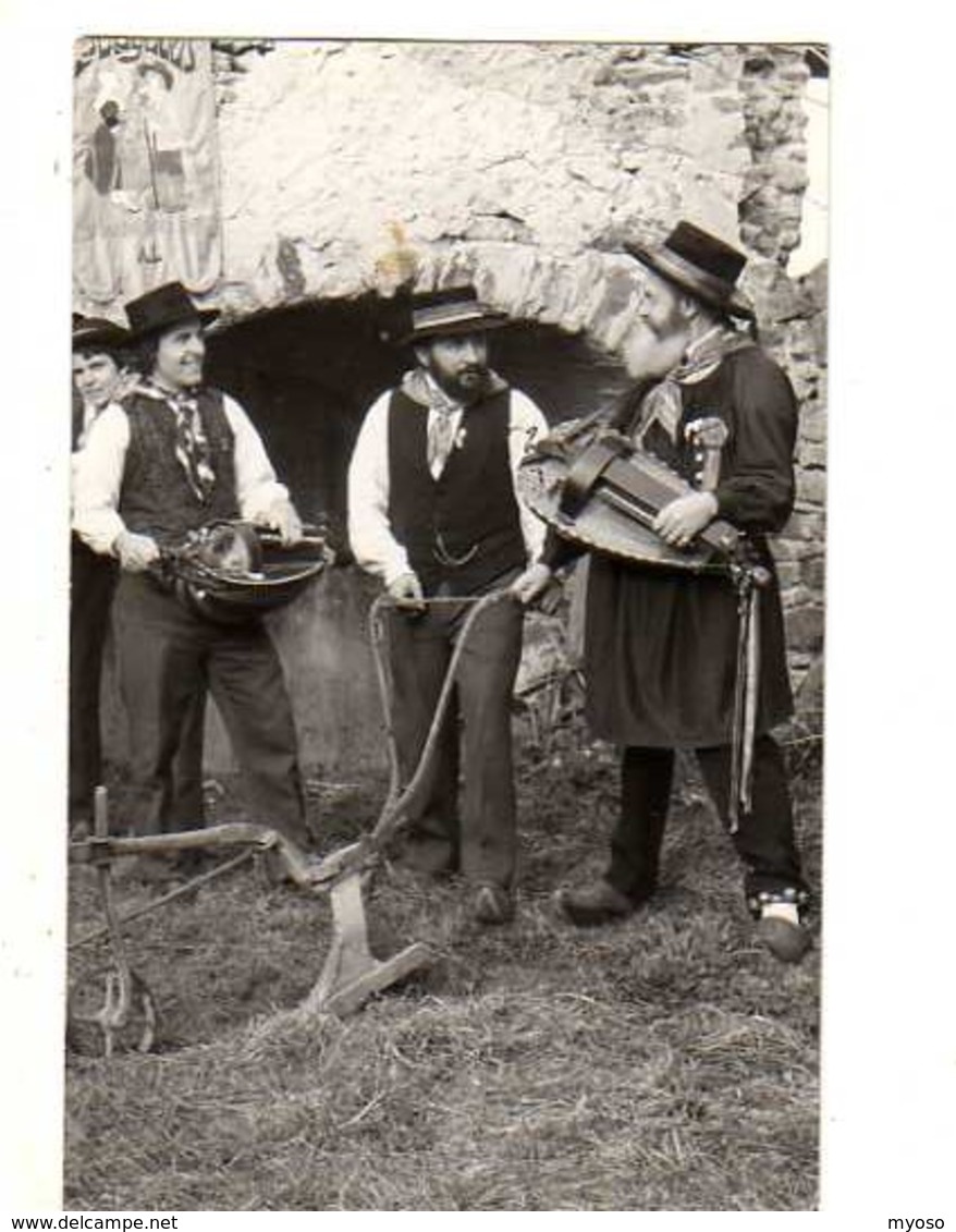 63 St Bonnet Pres RIOM Groupe Folklorique Auvergnat Les Brayauds, Carte Photo Guittard - Riom