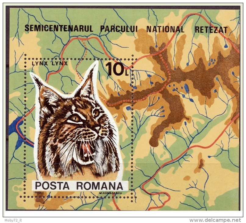 Romania - 1985 - Usato/used - Animali - Mi Block 218 - Usati