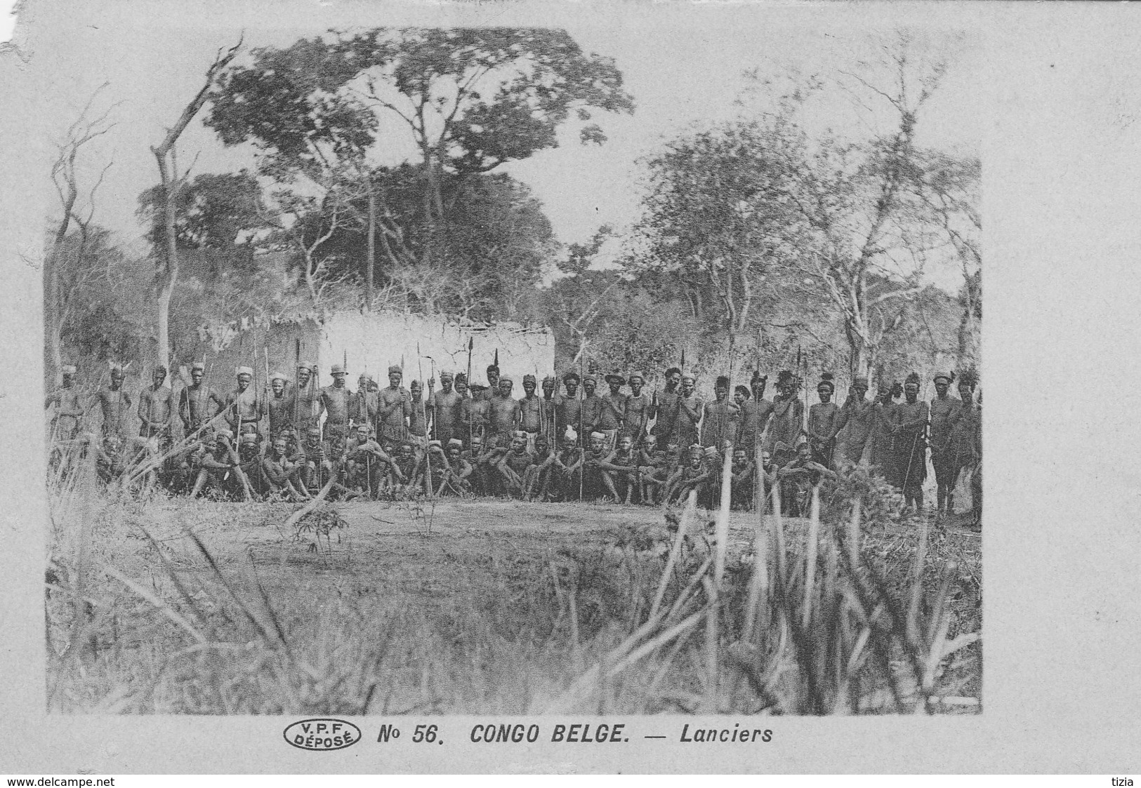 Congo Belge.  Lanciers . Petit Manque Au Dessus à Gauche   (scan - Congo Belge