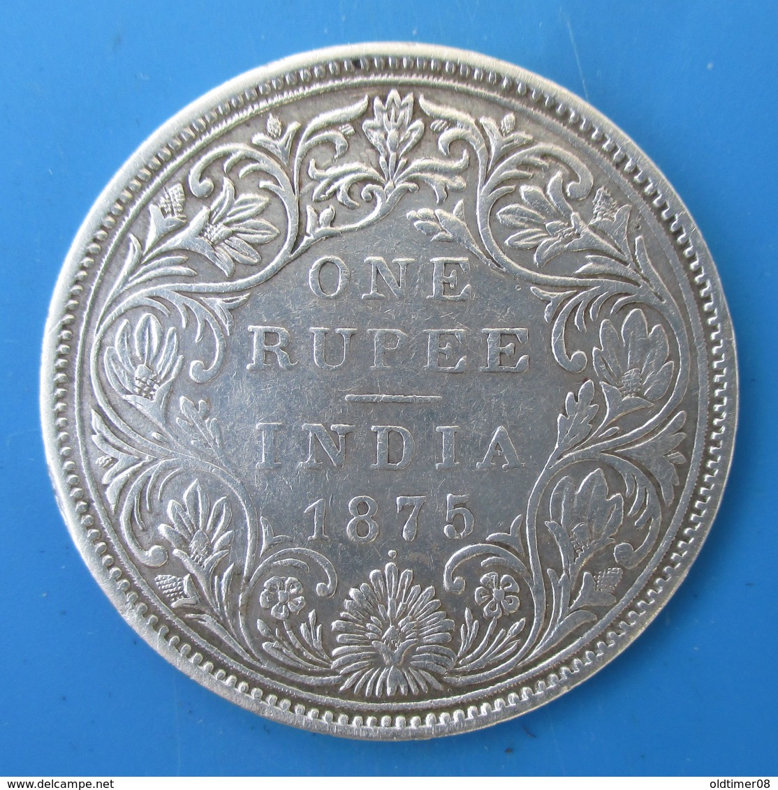 One Rupee India, Victoria, 1875, Type A, Revers II, TTB+ - Colonies