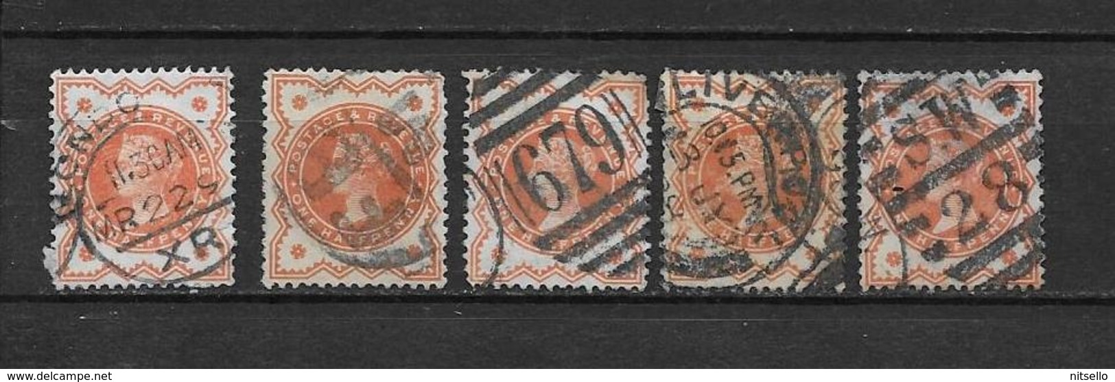 LOTE 1883 /// GRAN BRETAÑA - YVERT Nº: 91  CON DIFERENTES MATASELLOS          ¡¡¡ LIQUIDATION !!! - Used Stamps