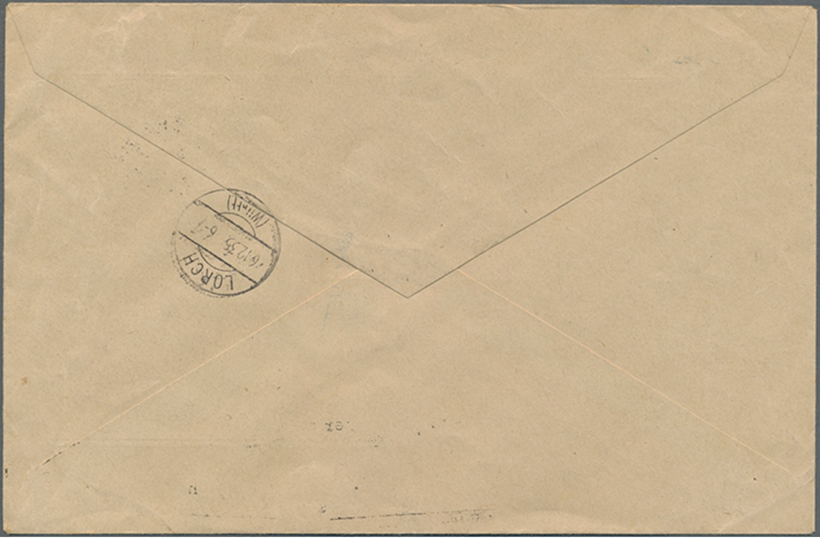 Beleg 1935, 90, 10 U.20 Rp. Freimarken Mit Aufdruck Auf Größ. Eil-Brief Der Regierung Von Vaduz Nach Lorch, Mi. 108.- (M - Andere & Zonder Classificatie