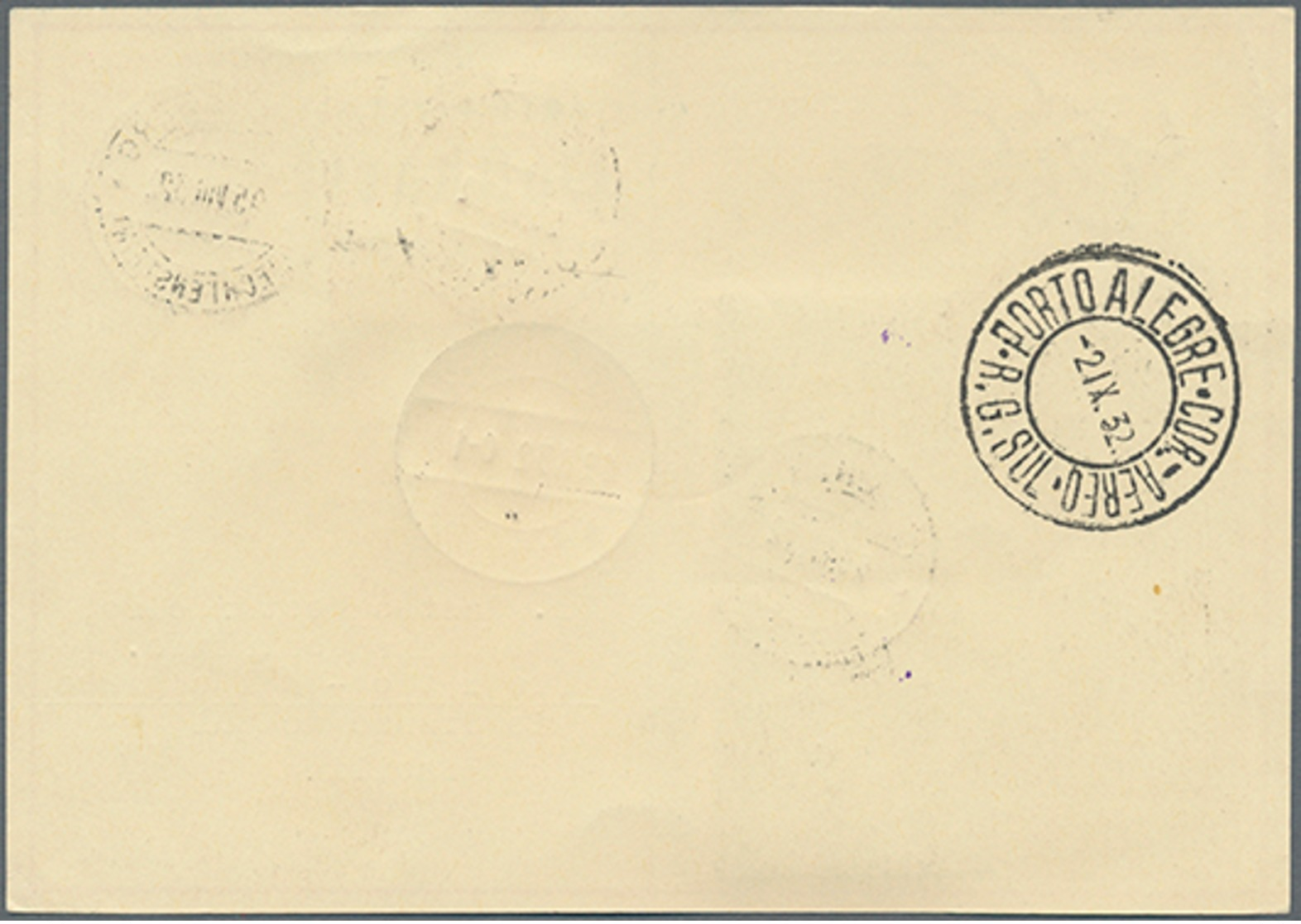 Beleg 1932,Liechtenstein, 5. SAF Auf 10 Rp.Bildpost-GA-Karte Mit  ZuF, Mi. 485.- - Poste Aérienne & Zeppelin