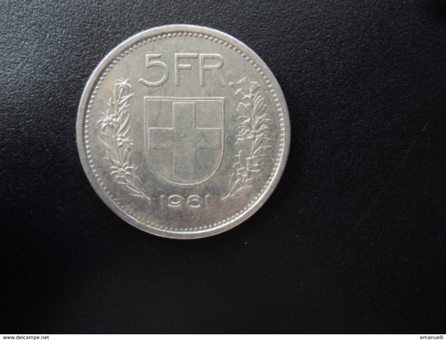 SUISSE : 5 FRANCS   1981   Tranche B *   KM 40a.1      SUP - 5 Francs