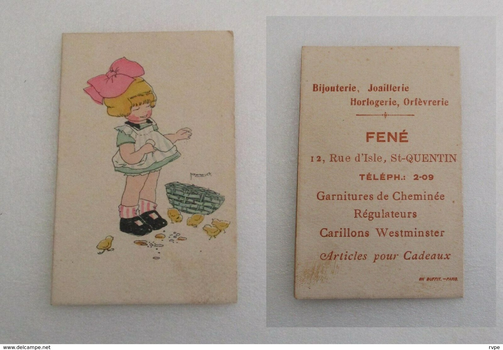 Ancien Petit Calendrier De Poche De 1923 Illustré Par M.VANASE - Petit Format : 1961-70