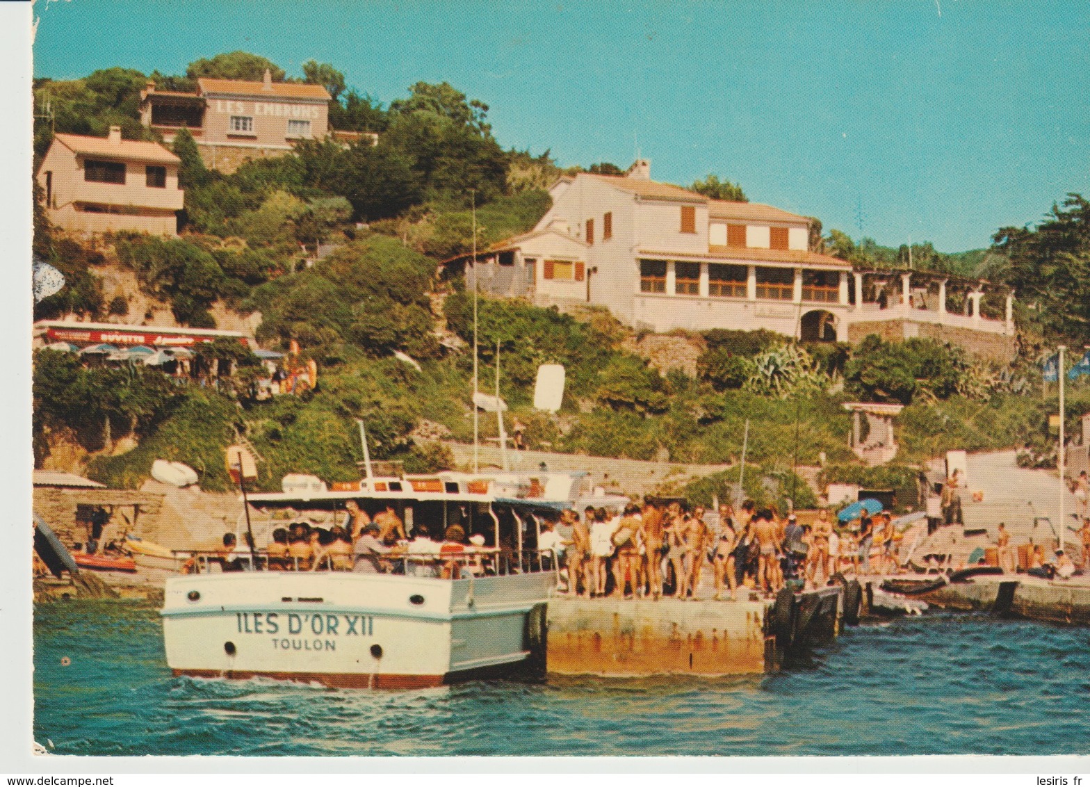 C.P - L'ILE DU LEVANT - LE PORT - 1199 -  BATEAU ILES D'OR XII - TOULON -  LES EMBRUNS - BUVETTE - GAI SOLEIL - Otros & Sin Clasificación