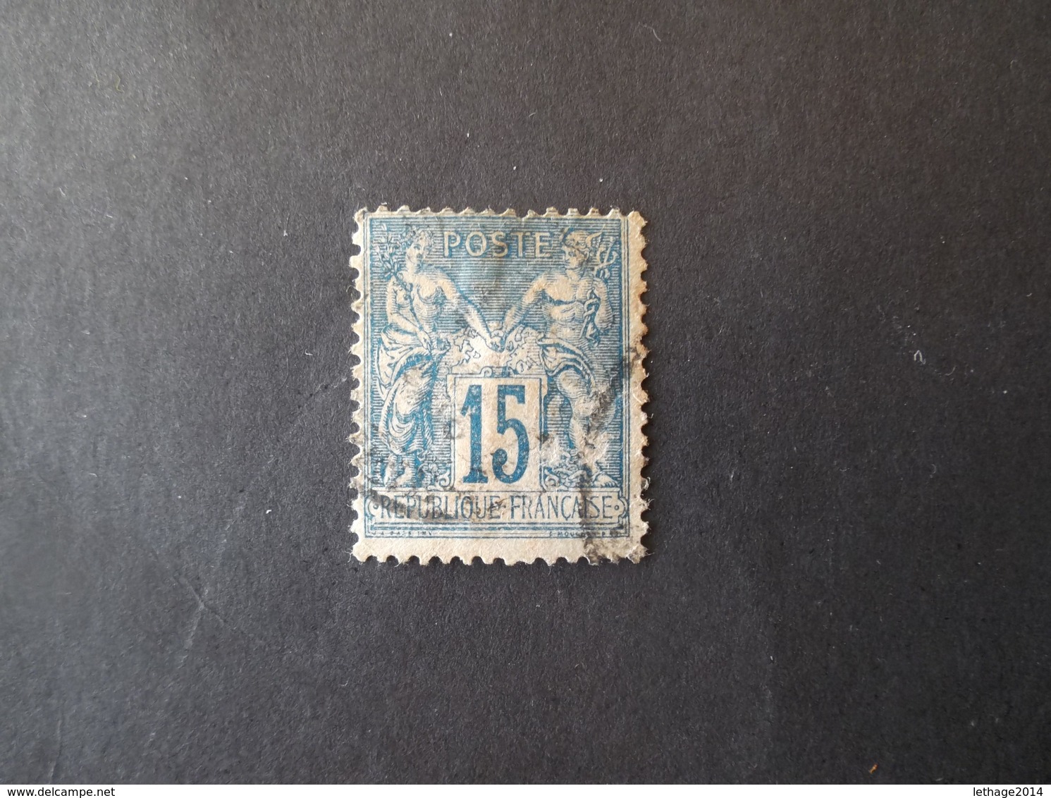 STAMPS FRANCE 1892 SAGE 2 TIPO YVERT N. 101 - 1876-1898 Sage (Type II)