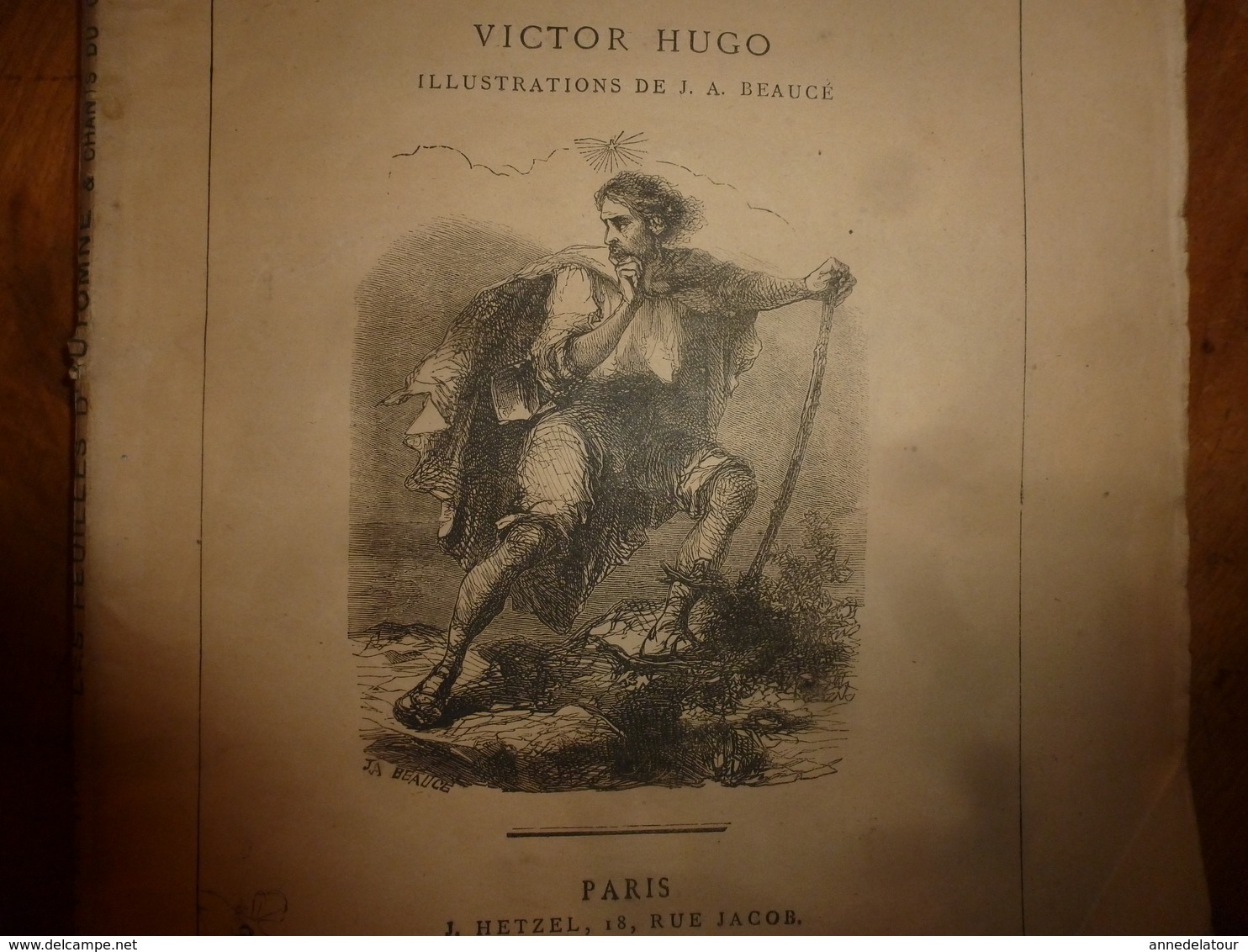 18?? Les Feuilles D'automne Et Chants Du Crépuscule - Par Victor Hugo - Illustr Par Beaucé - Edition Hetzel - Auteurs Français