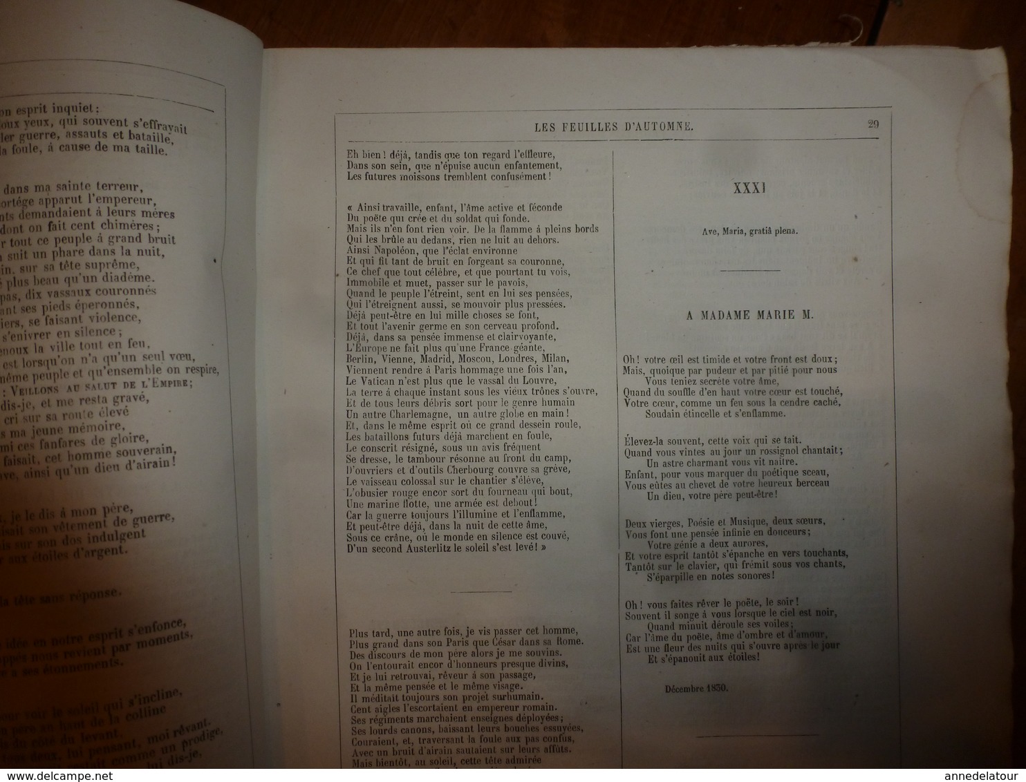 18?? Les feuilles d'automne et Chants du crépuscule - par Victor Hugo - Illustr par Beaucé - Edition Hetzel