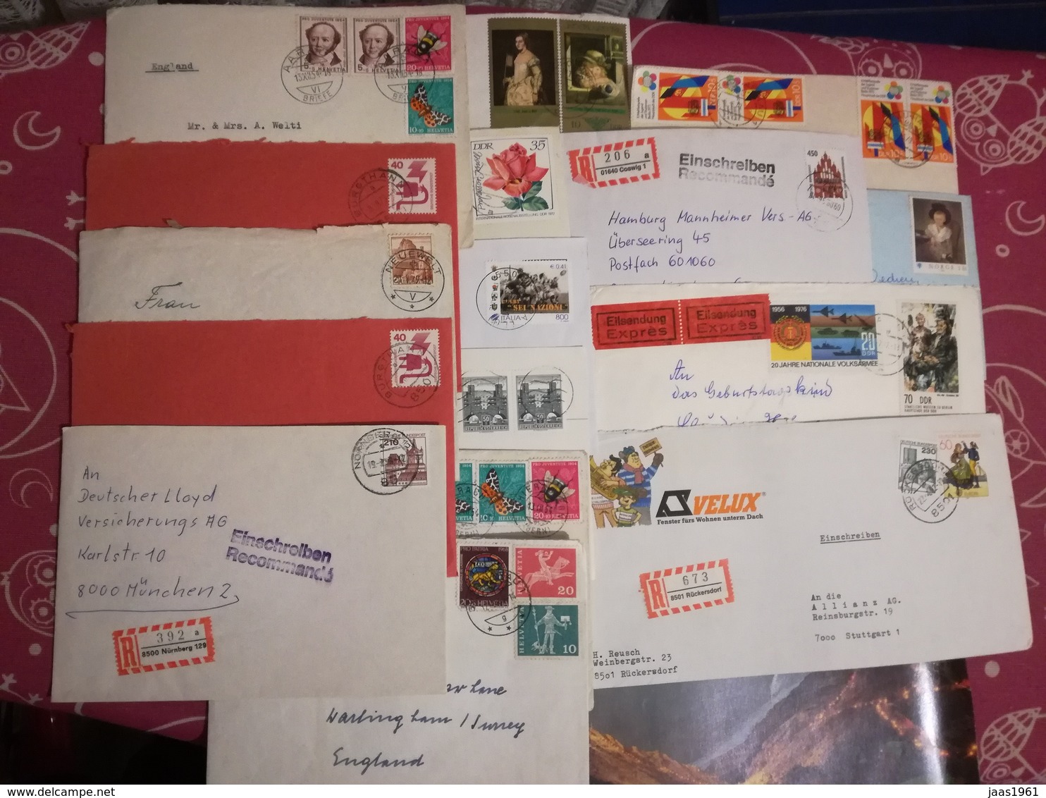 LOT 50 LETTERS AND DOCUMENTS. WORLDWIDE - Mezclas (max 999 Sellos)