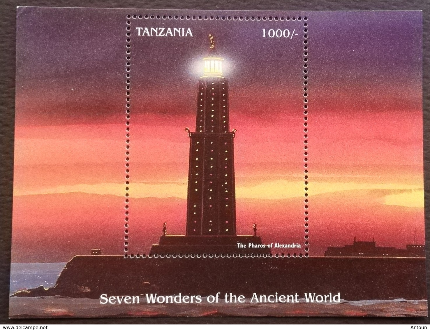 Tanzania 1997 Seven Wonders Of The Ancient World S/S - Tanzania (1964-...)