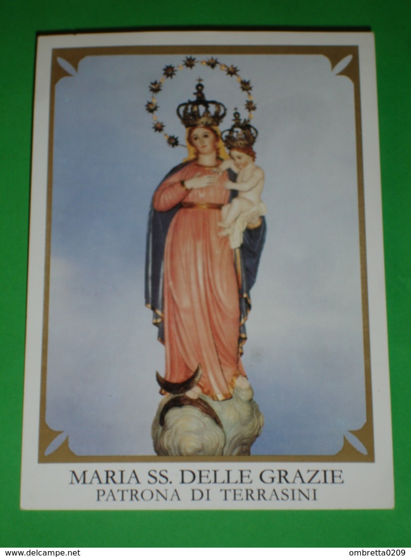 Maria SS.delle GRAZIE  Patrona Di TERRASINI Palermo Sicilia - Santino - Santini