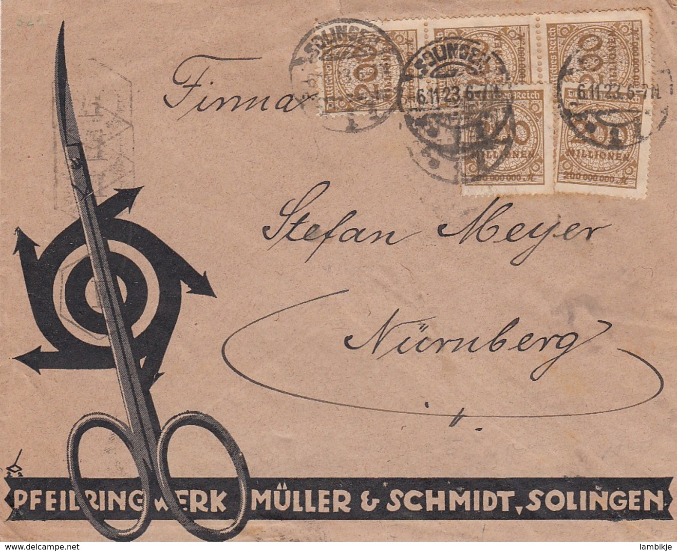 Deutsches Reich INFLA Werbung Brief 1921-23 - Altri & Non Classificati