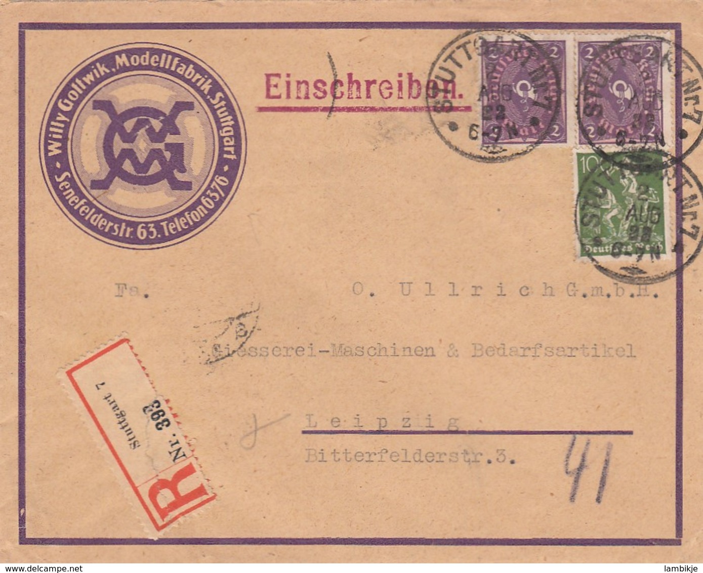 Deutsches Reich INFLA Werbung Brief 1921-23 - Altri & Non Classificati