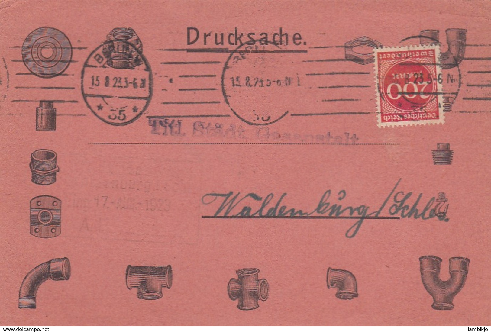 Deutsches Reich INFLA Werbung Postkarte 1921-23 - Altri & Non Classificati