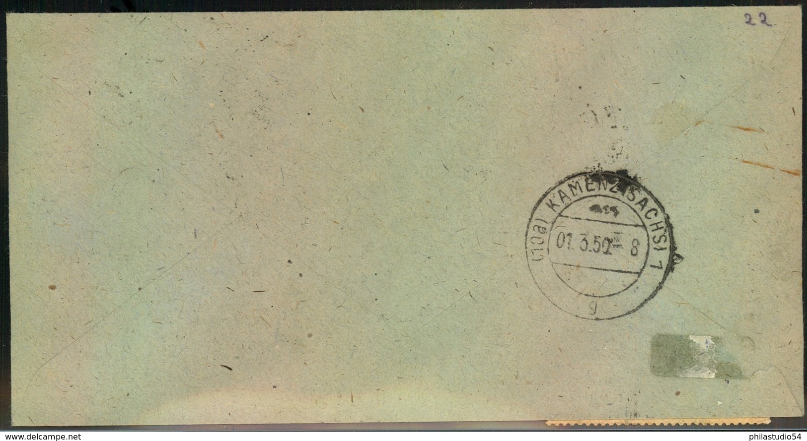 1950, Einschreibenab DRESDEN Mit Guter MiF - Postgewerkschaft Komplett Und Paar 12 Pfg.Maschinenaufdruck Kopfstehend - Covers & Documents