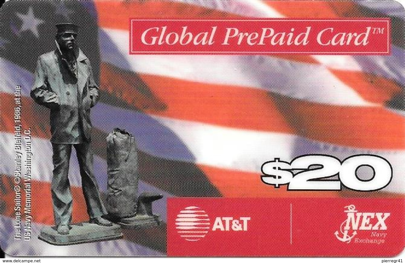 CARTE PREPAYEE-USA-AT&T-NEX-20$-1996--TBE-RARE - AT&T