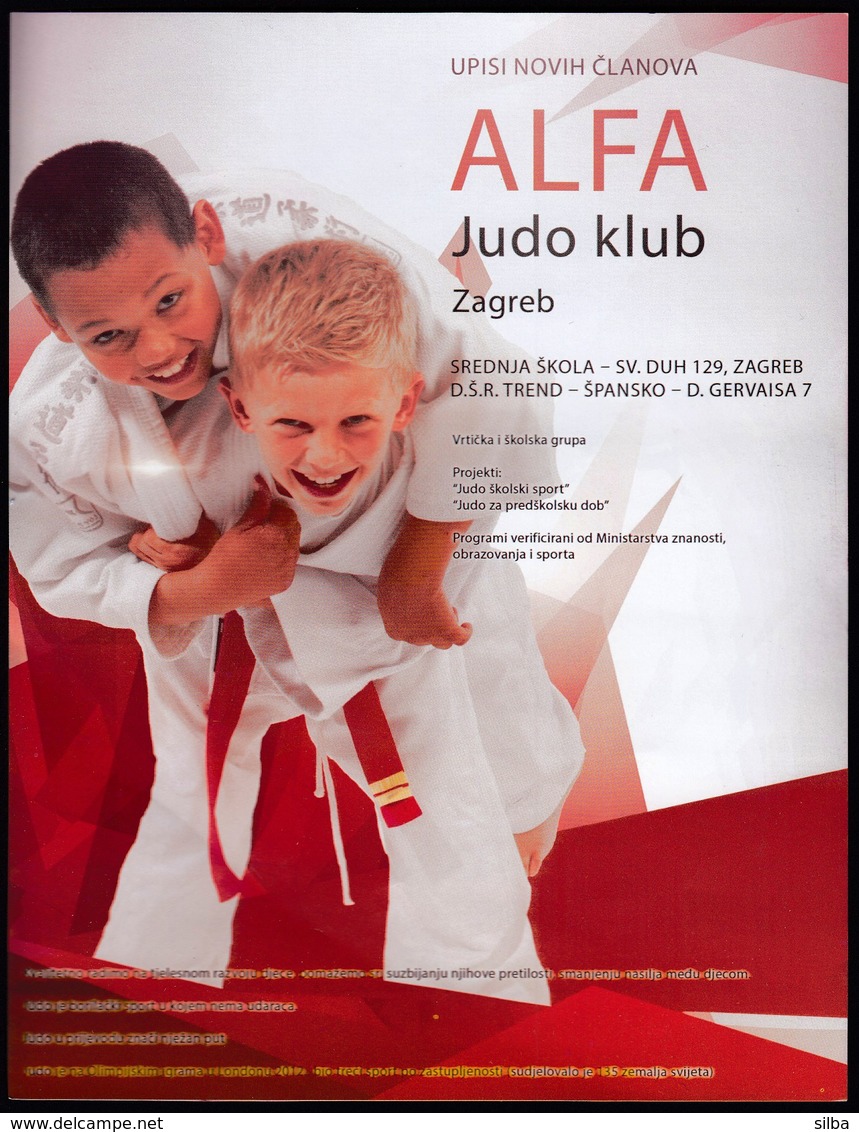 Croatia 2019 / Alfa Judo Club / Prospectus, Brochure - Advertising