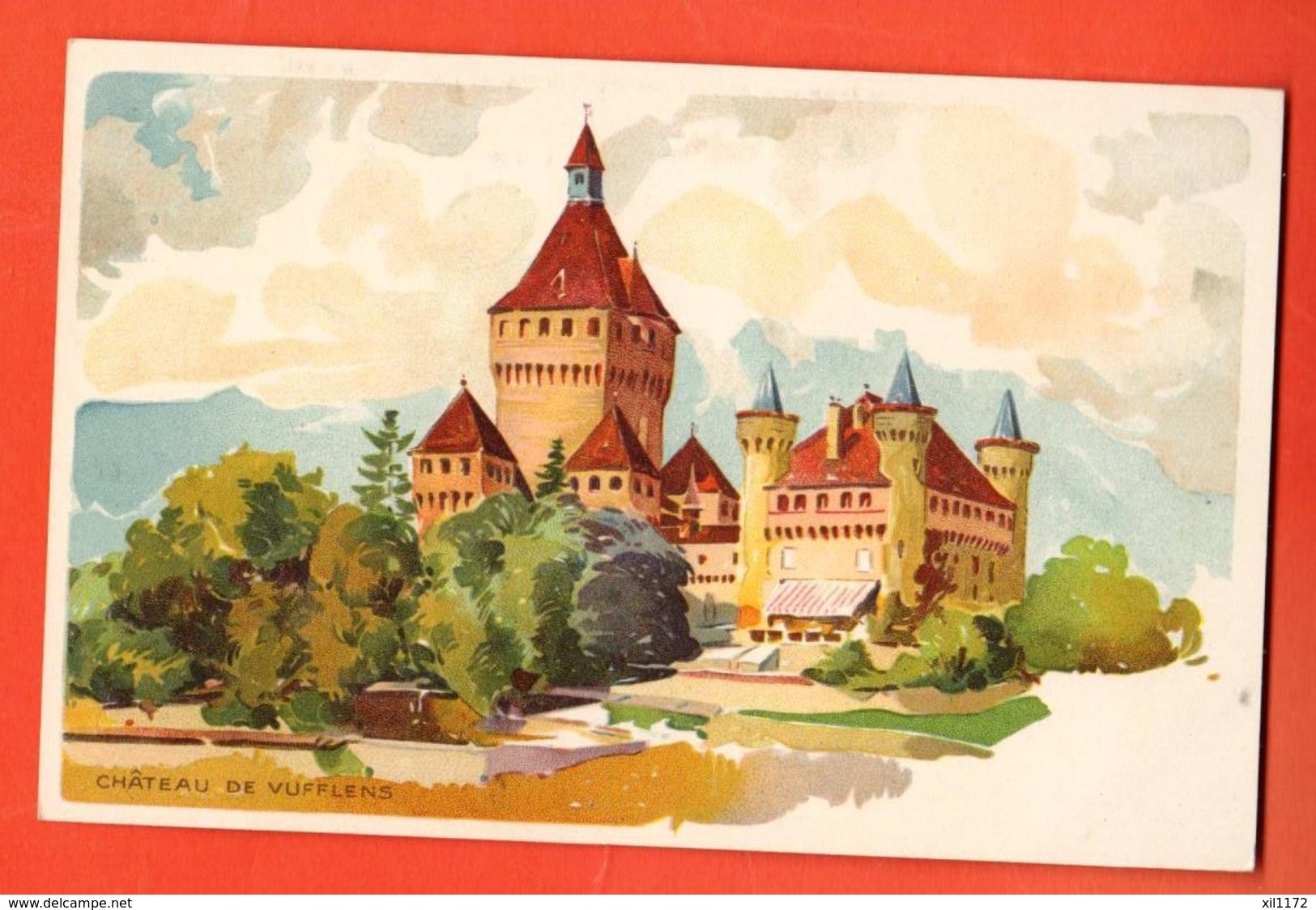 TSA-18 Litho Château De Vufflens Sur Morges, Chocolats Peter & Kohler (Nestlé). Non Circulé - Morges