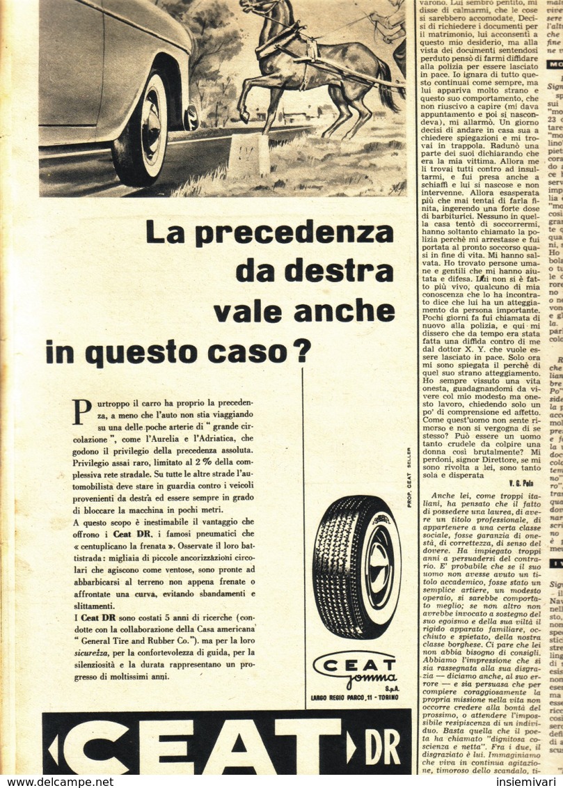 (pagine-pages)PUBBLICITA' CEAT  Tempo1957/27. - Altri & Non Classificati