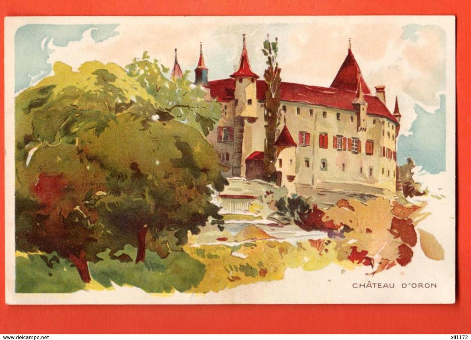 TSA-16 Litho Château De Oron, Chocolats Peter & Kohler (Nestlé). Non Circulé - Oron