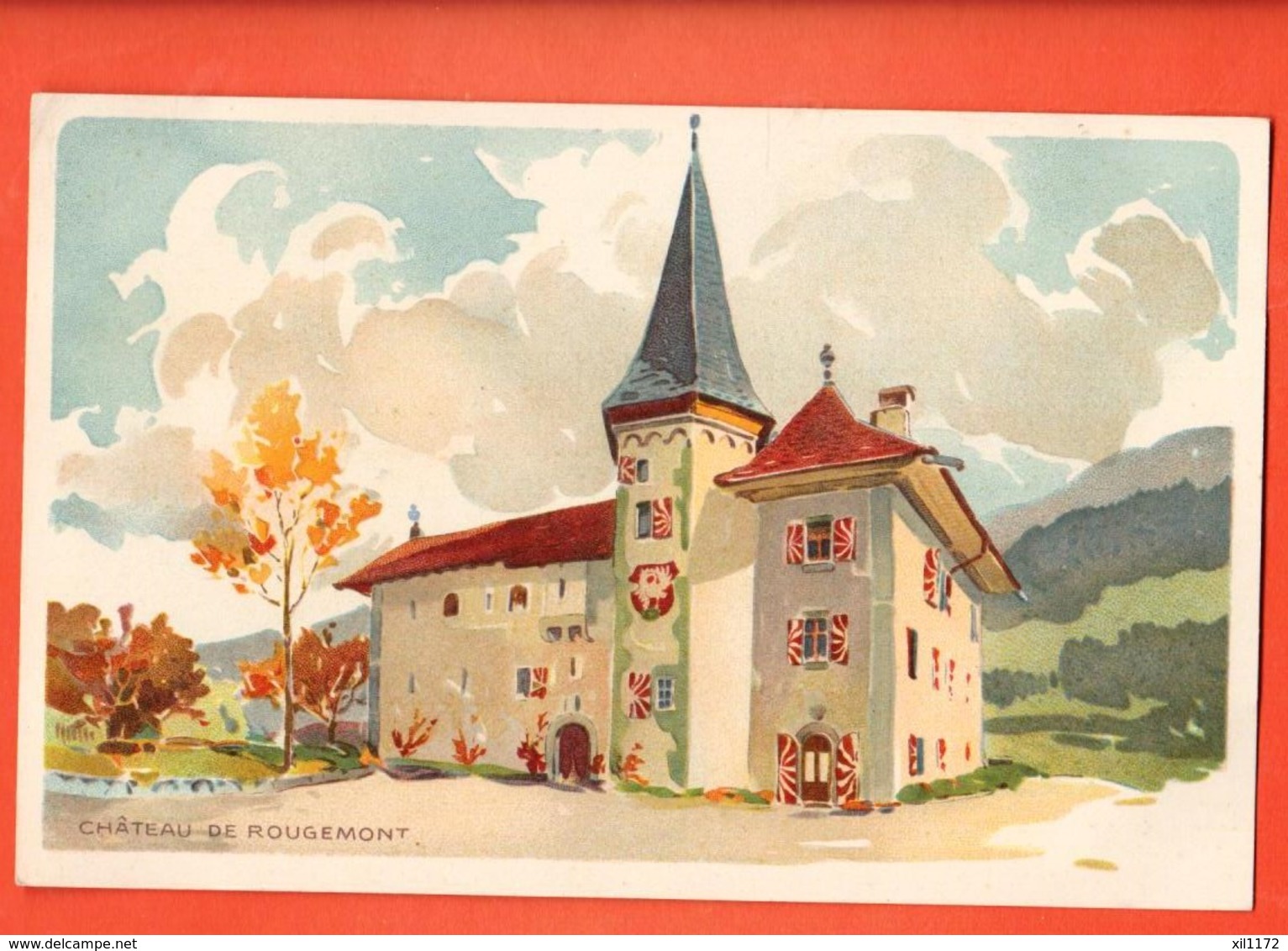 TSA-17 Litho Château De Rougemont, Chocolats Peter & Kohler (Nestlé). Non Circulé - Rougemont