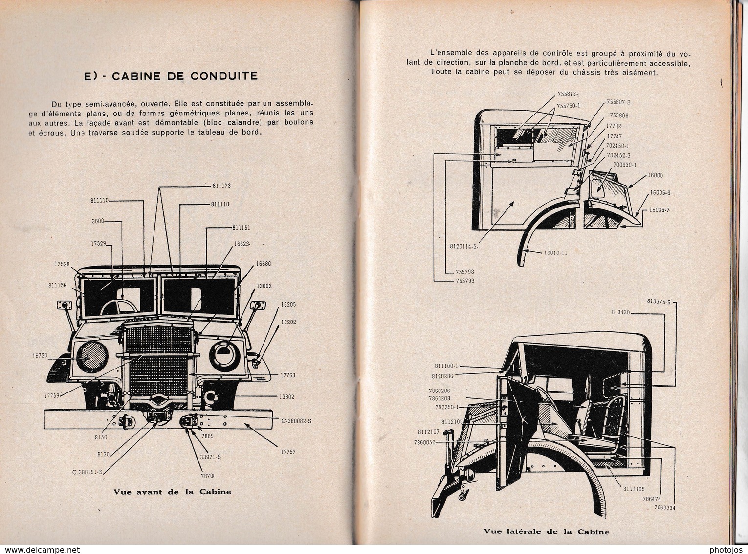 Ford V8 F 60 T : Notice Descriptive Et D'entretien, Tracteur 3T  ...Juin 1945 -  62 Pages Nombreux Schémas - Auto