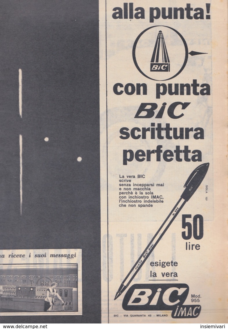 (pagine-pages)PUBBLICITA' BIC   Leore1957/237. - Altri & Non Classificati