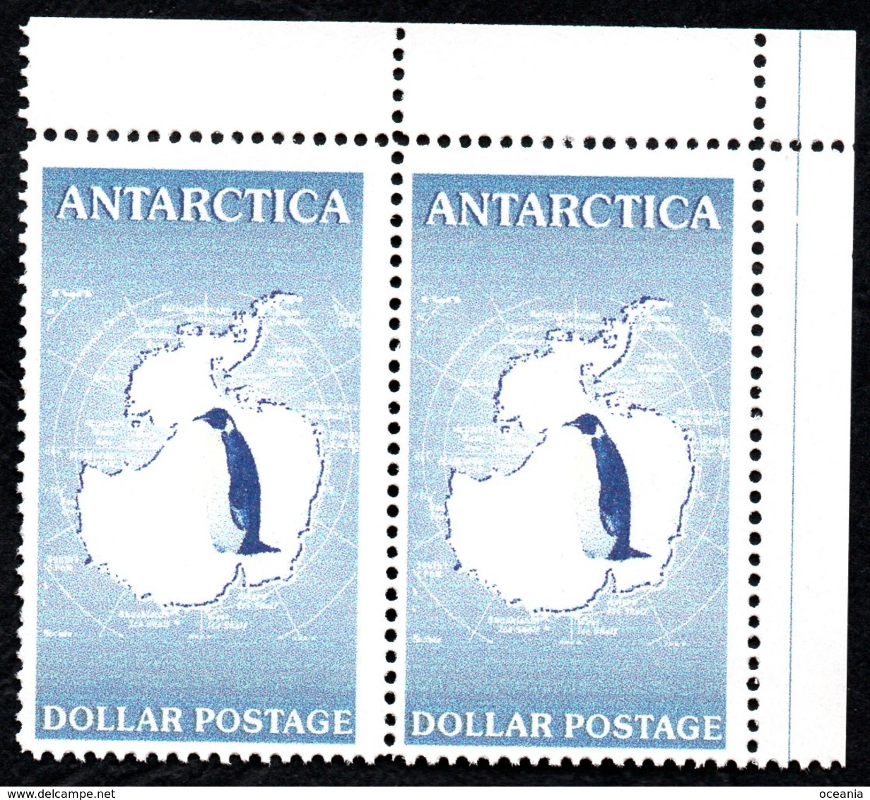 Antarctica Post 2001. Blue Penguin Pair - Other & Unclassified