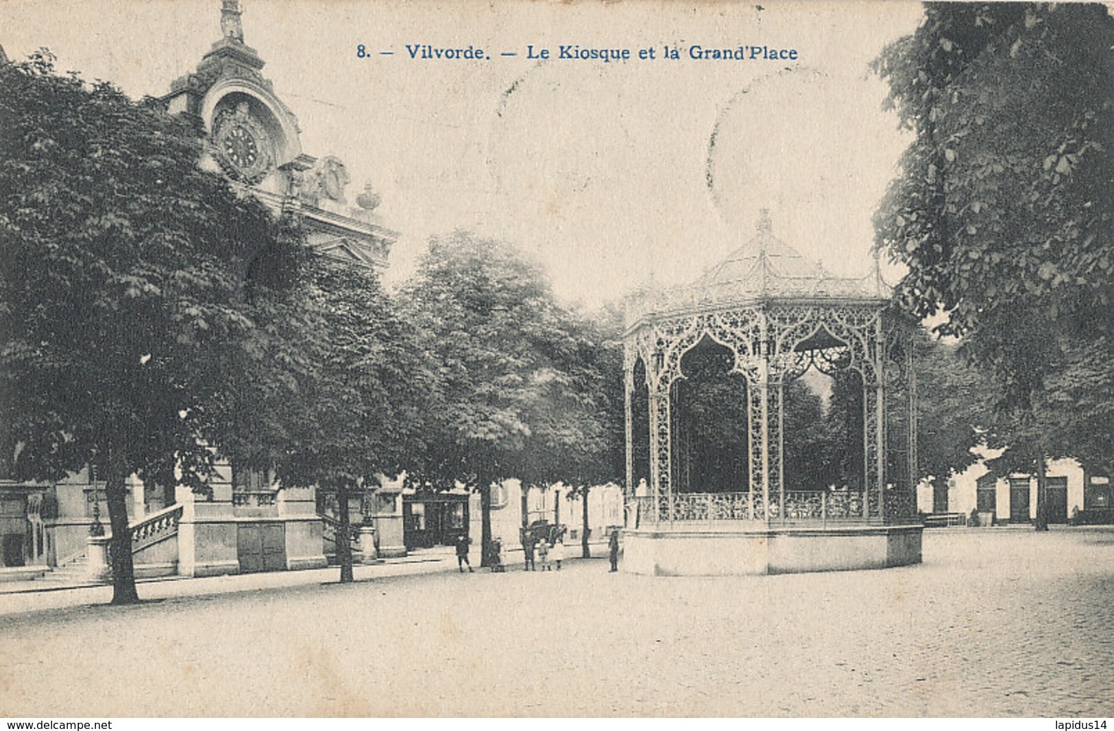 AM 650 / CPA   BELGIQUE   VILVORDE  LE KIOSQUE ET LA GRAND' PLACE - Vilvoorde