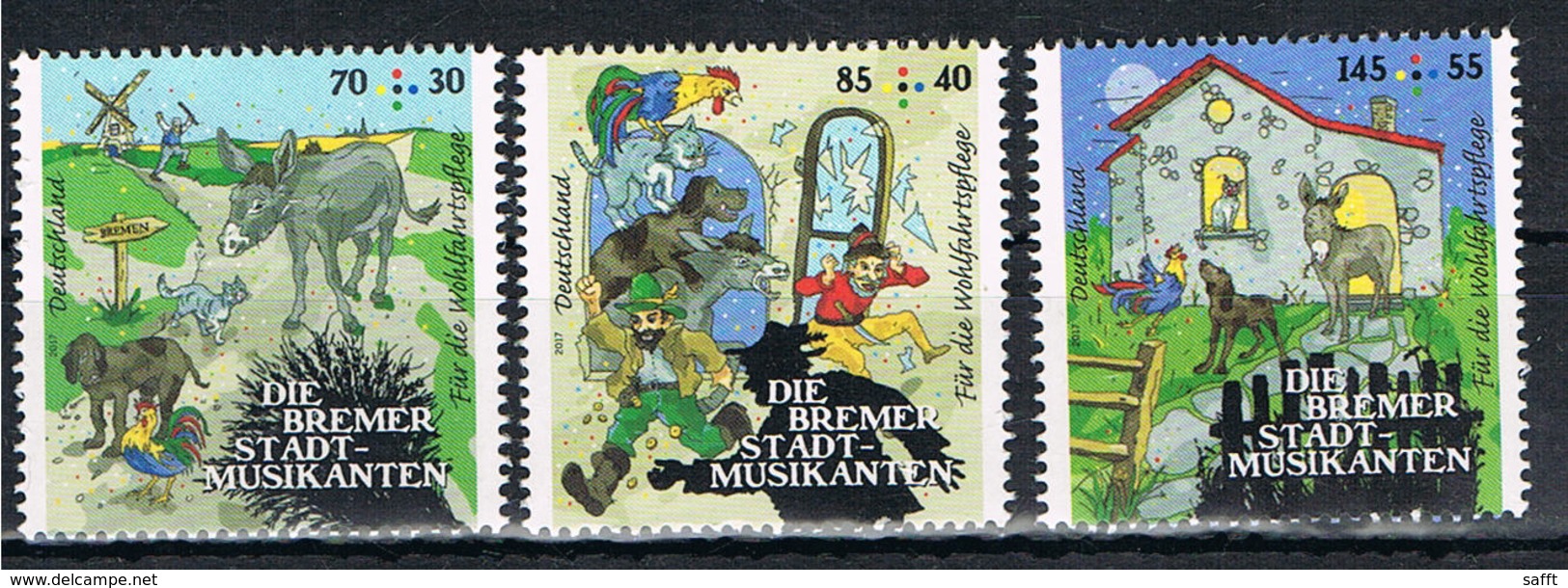 Bund 3382/3384 Postfrisch - Wohlfahrt Grimms Märchen 2017 - Neufs