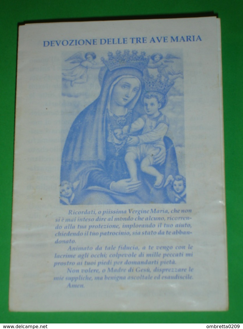 Madonna Delle GRAZIE Latte Allatta/Chiesa Cappuccini S.GIOVANNI ROTONDO Foggia/Devozione Delle Tre Ave Maria - Santino - Santini