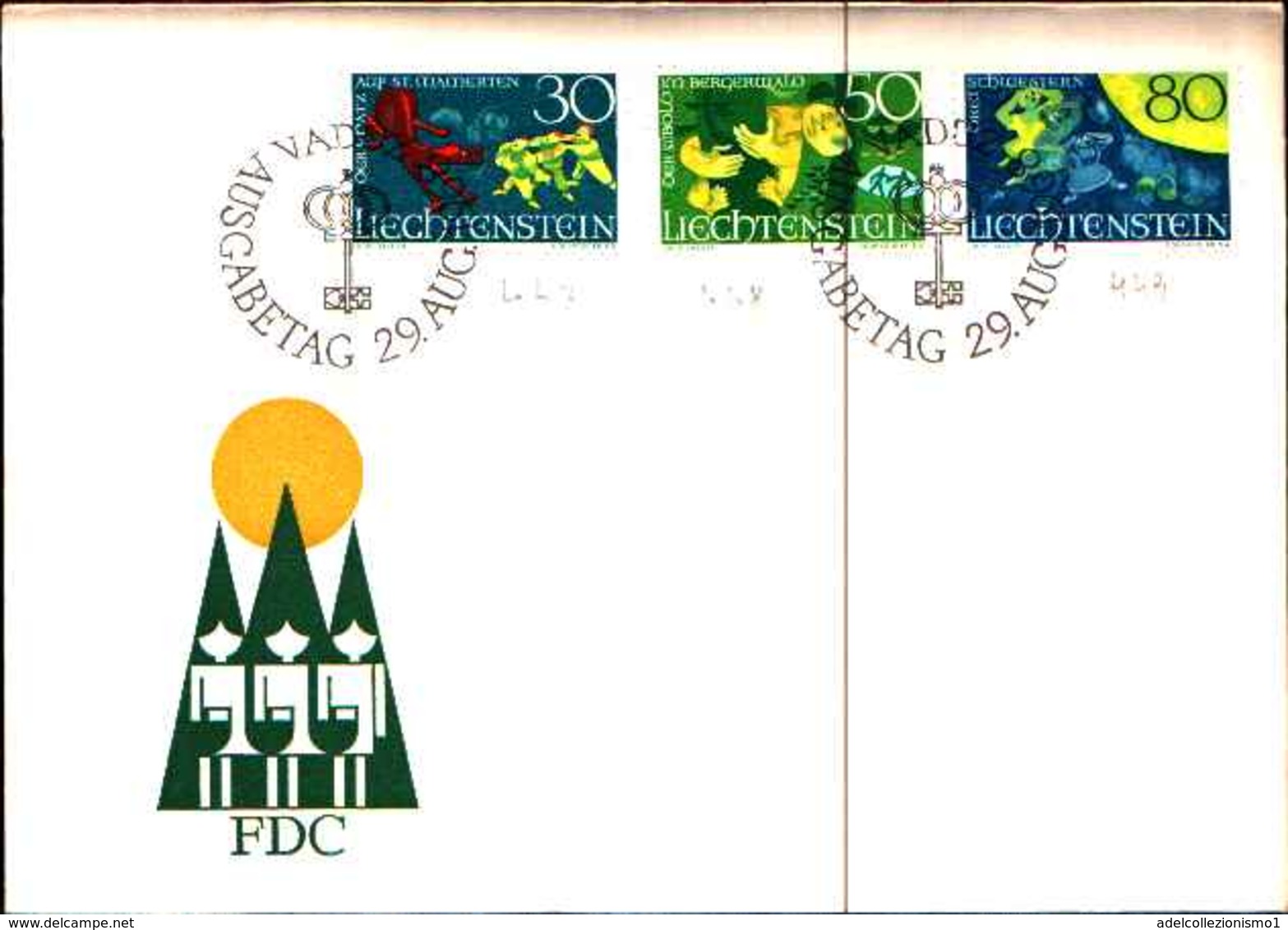 91734)  1968 FDC LIECHTENSTEIN Vaduz /FDC - Blocchi & Fogli